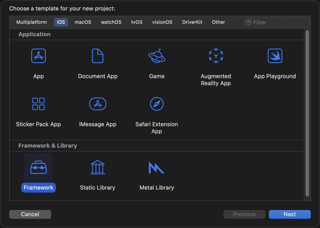 FLEX inside a Framework target